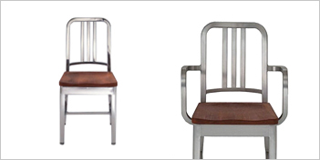 EMECO | NAVY CHAIR WITH WOOD
