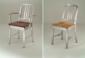 Navy Chair with Wood