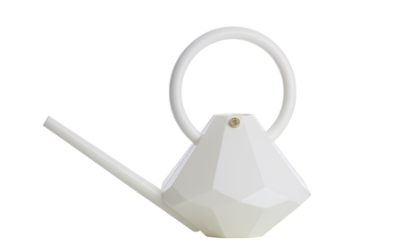 GARDEN GLORY | DIAMOND WATERING CAN - WHITE