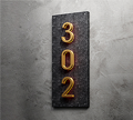 3 inch Vertical Lighted Panel House Number Sign