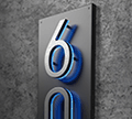 Panel Backplate For Numbers