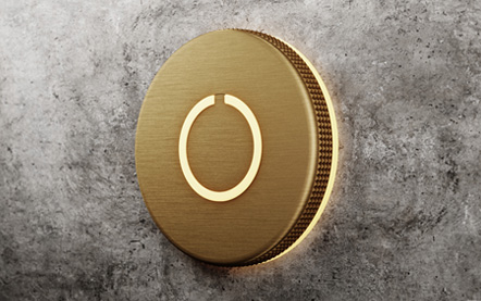 LUXELLO | ROUND TOUCH DOORBELL BRASS