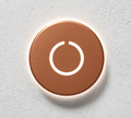 Round Touch Doorbell Copper