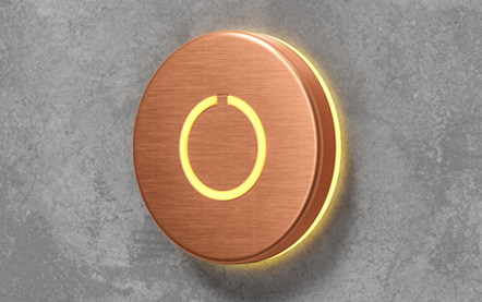 LUXELLO | ROUND COOPER TOUCH DOORBELL