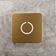 Square Modern Doorbell Button Brass