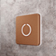 Square Modern Doorbell Button Copper