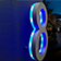 Blue Modern Illuminated House Numbers