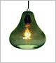 Kiss Pendant Light - Olive Glass