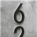 Modern Black Numbers Backlit 5