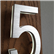 Modern Brass LED House Numbers 5