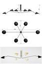 6 Arms Ceiling Lamp