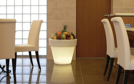 SERRALUNGA | BORDATO LISCIO PLANTERS ILLUMINATED