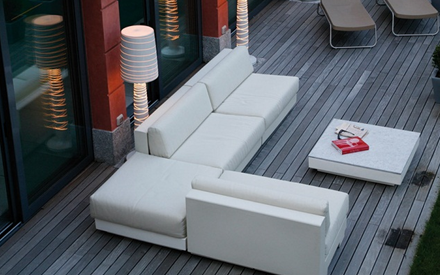 SERRALUNGA FURNITURE | ONE OUTDOOR SOFA WITH TWO SEAT