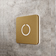 Square Modern Doorbell Brass Button