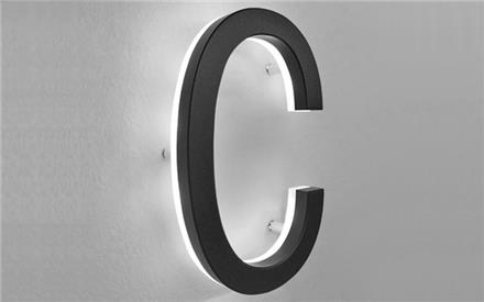 LUXELLO | MODERN LIGHTED BLACK HOUSE LETTERS 5