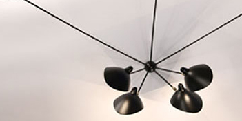 SERGE MOUILLE | 7 ARM SPIDER WALL SCONCE