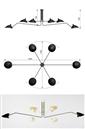 6 Arms Ceiling Lamp